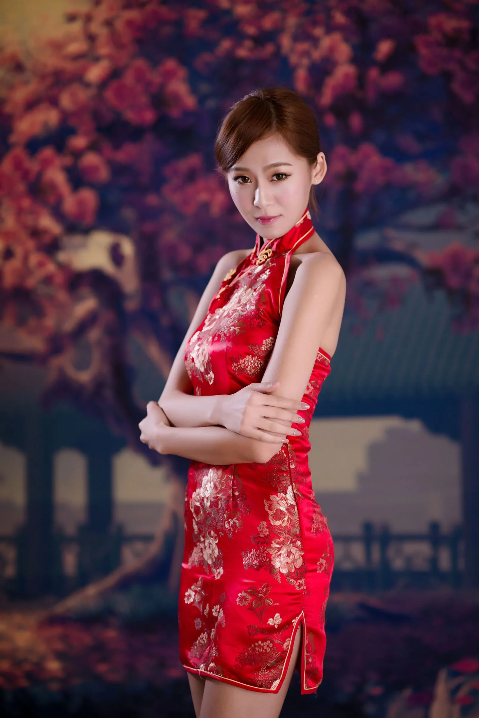 [Chương bổ sung BEAUTYLEG] Winnie Xiaoxue - Những bức ảnh gợi cảm và quyến rũ trong bộ sườn xám đỏ - 16