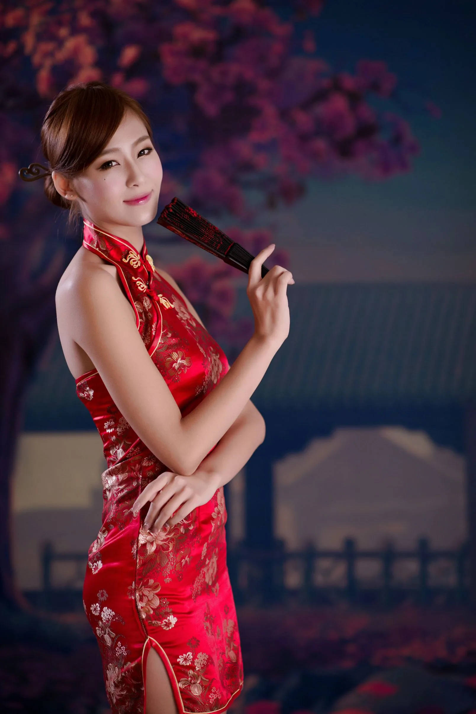 [Chương bổ sung BEAUTYLEG] Winnie Xiaoxue - Những bức ảnh gợi cảm và quyến rũ trong bộ sườn xám đỏ - 17