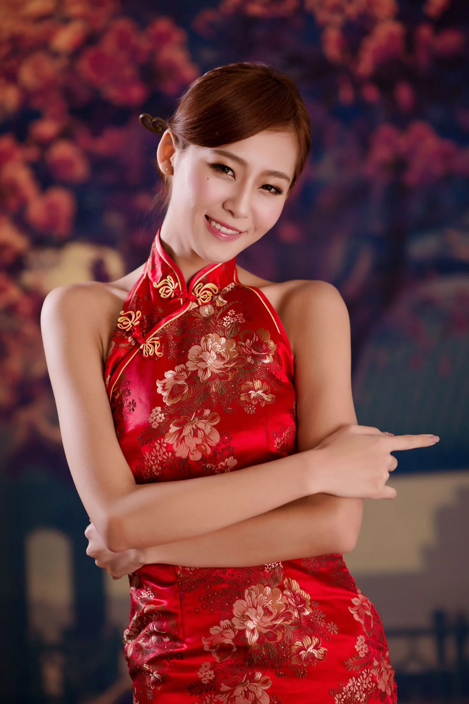 [Chương bổ sung BEAUTYLEG] Winnie Xiaoxue - Những bức ảnh gợi cảm và quyến rũ trong bộ sườn xám đỏ - 8