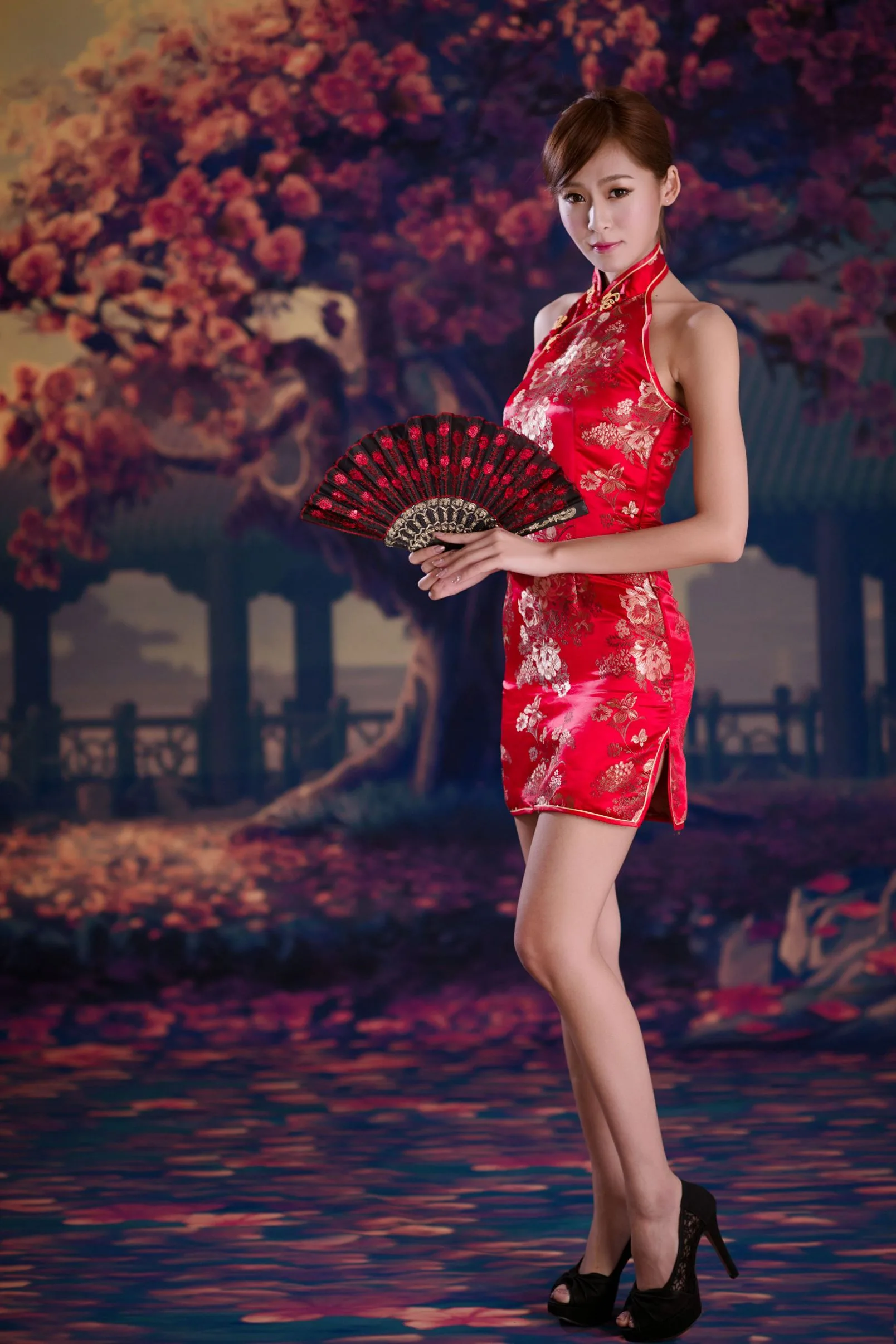 [Chương bổ sung BEAUTYLEG] Winnie Xiaoxue - Những bức ảnh gợi cảm và quyến rũ trong bộ sườn xám đỏ - 23