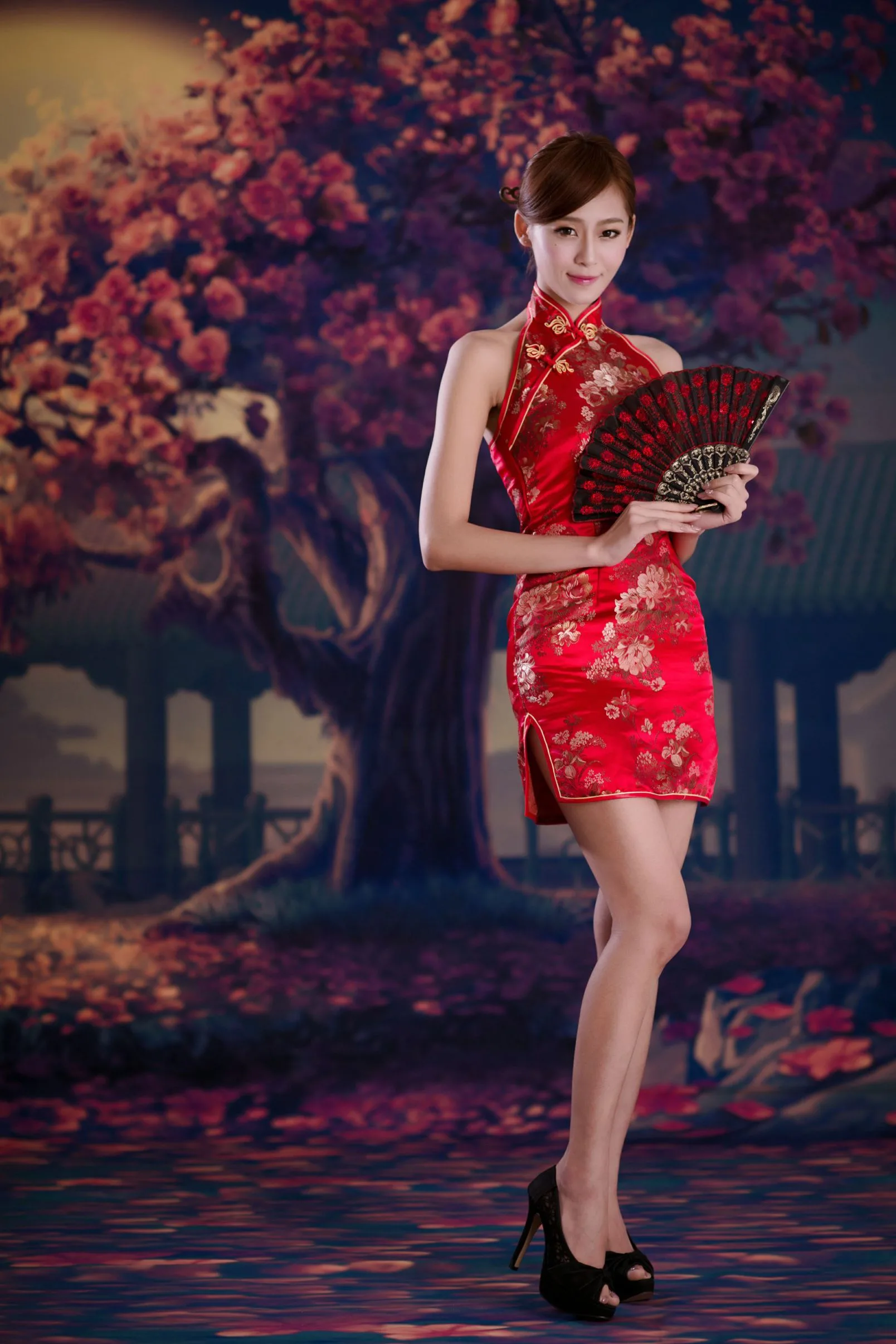 [Chương bổ sung BEAUTYLEG] Winnie Xiaoxue - Những bức ảnh gợi cảm và quyến rũ trong bộ sườn xám đỏ - 22