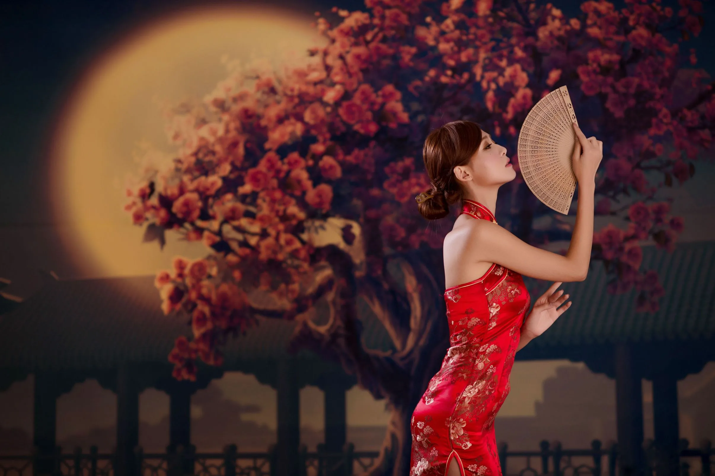 [Chương bổ sung BEAUTYLEG] Winnie Xiaoxue - Những bức ảnh gợi cảm và quyến rũ trong bộ sườn xám đỏ - 33