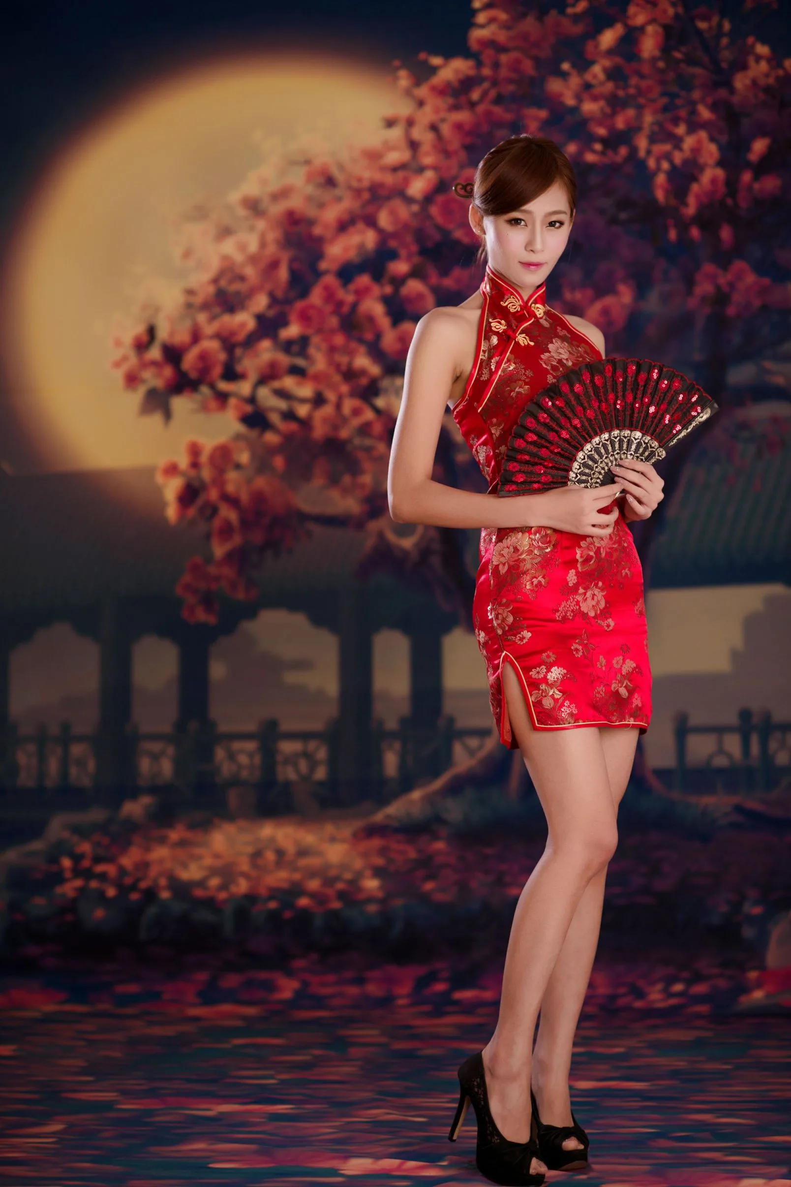 [Chương bổ sung BEAUTYLEG] Winnie Xiaoxue - Những bức ảnh gợi cảm và quyến rũ trong bộ sườn xám đỏ - 28