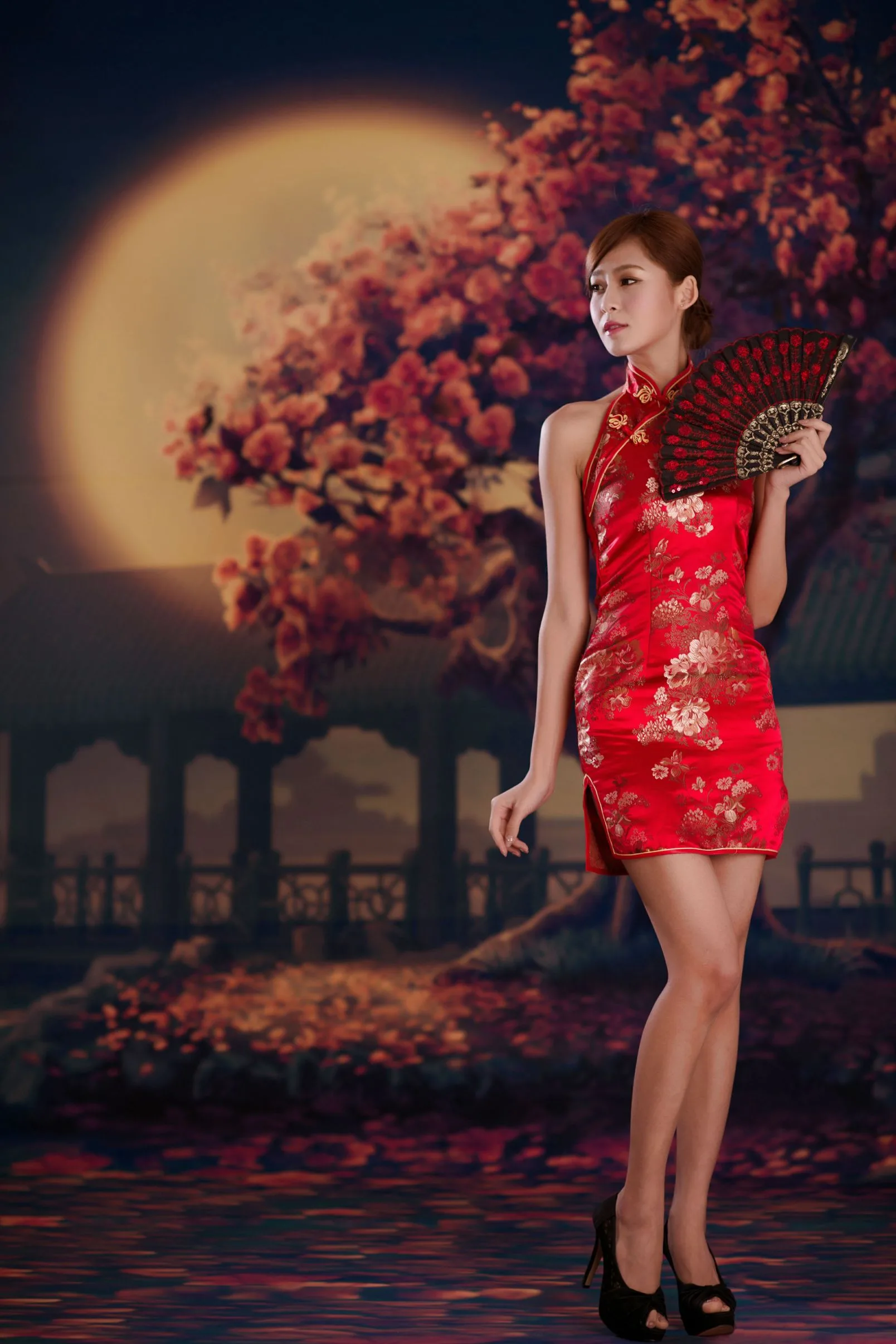 [Chương bổ sung BEAUTYLEG] Winnie Xiaoxue - Những bức ảnh gợi cảm và quyến rũ trong bộ sườn xám đỏ - 27