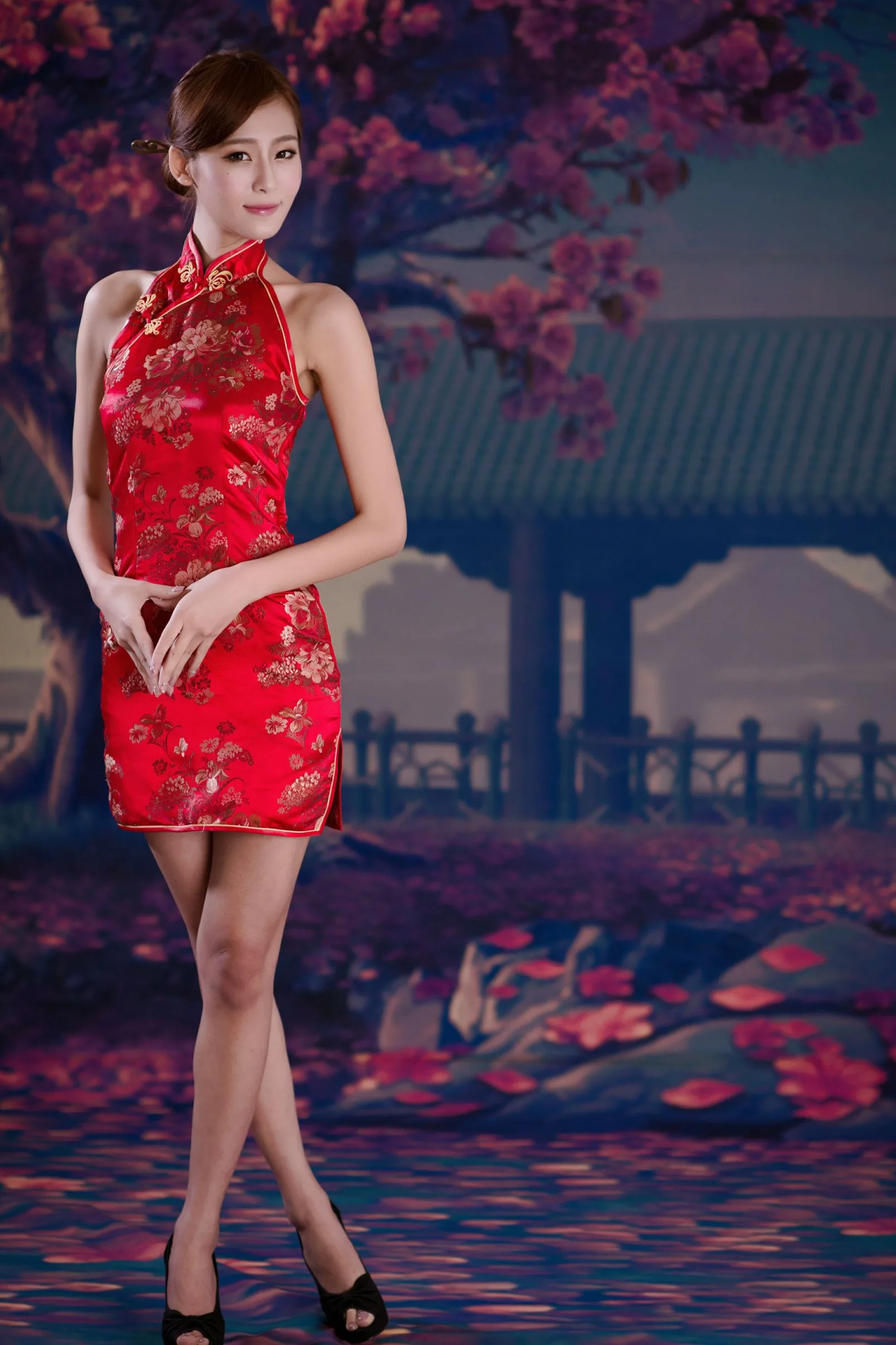 [Chương bổ sung BEAUTYLEG] Winnie Xiaoxue - Những bức ảnh gợi cảm và quyến rũ trong bộ sườn xám đỏ - 21