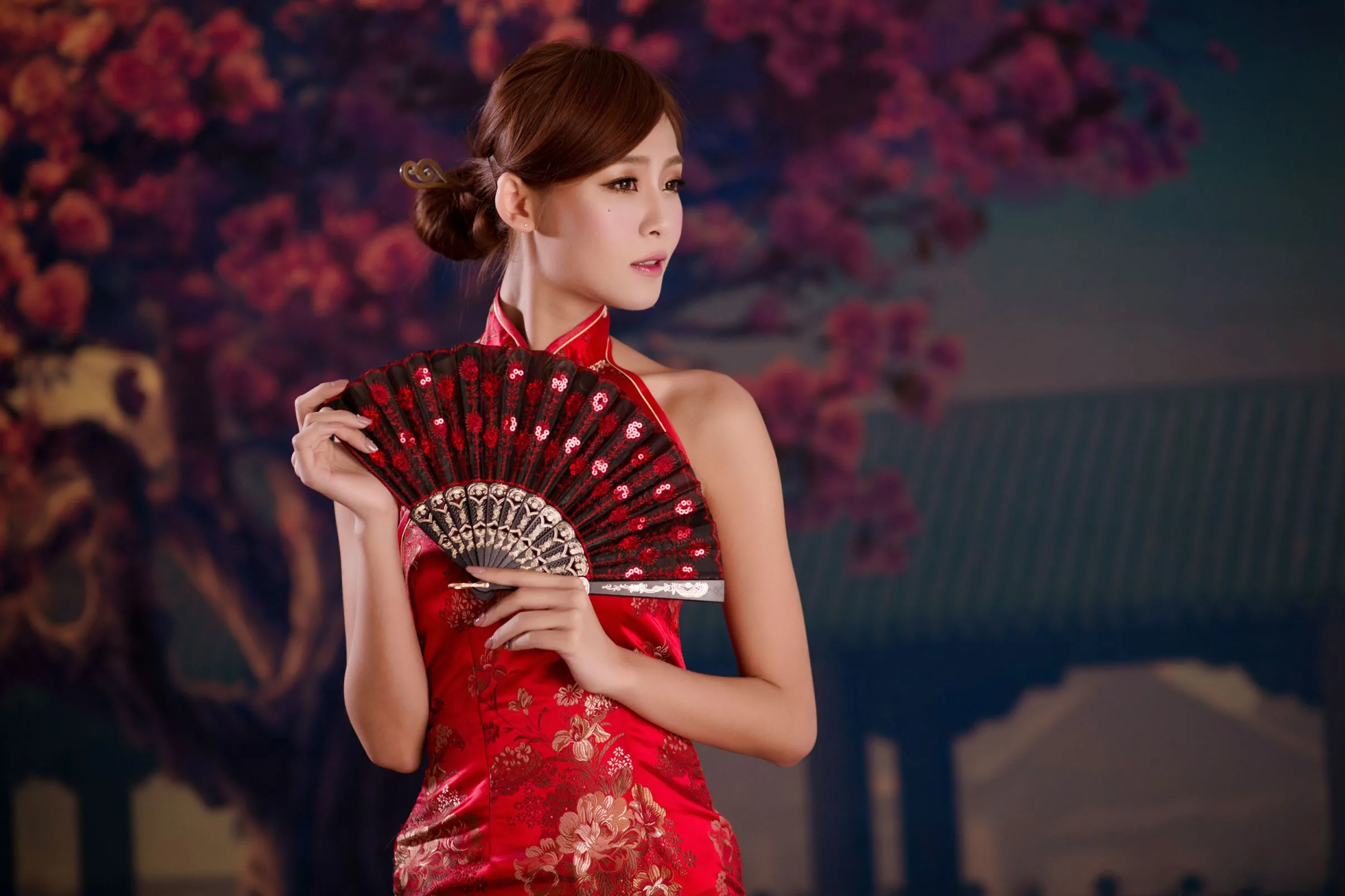 [Chương bổ sung BEAUTYLEG] Winnie Xiaoxue - Những bức ảnh gợi cảm và quyến rũ trong bộ sườn xám đỏ - 34