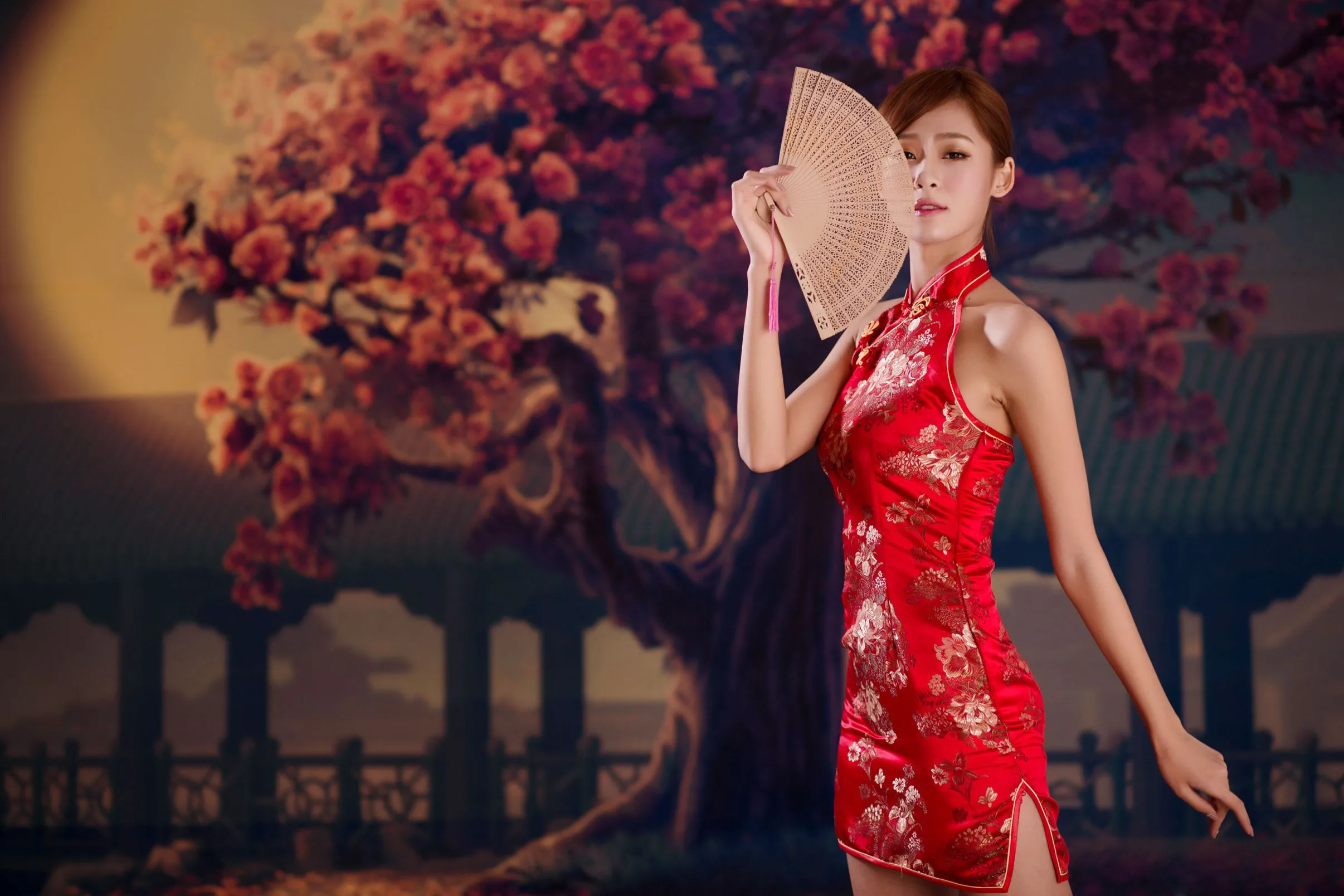 [Chương bổ sung BEAUTYLEG] Winnie Xiaoxue - Những bức ảnh gợi cảm và quyến rũ trong bộ sườn xám đỏ - 42