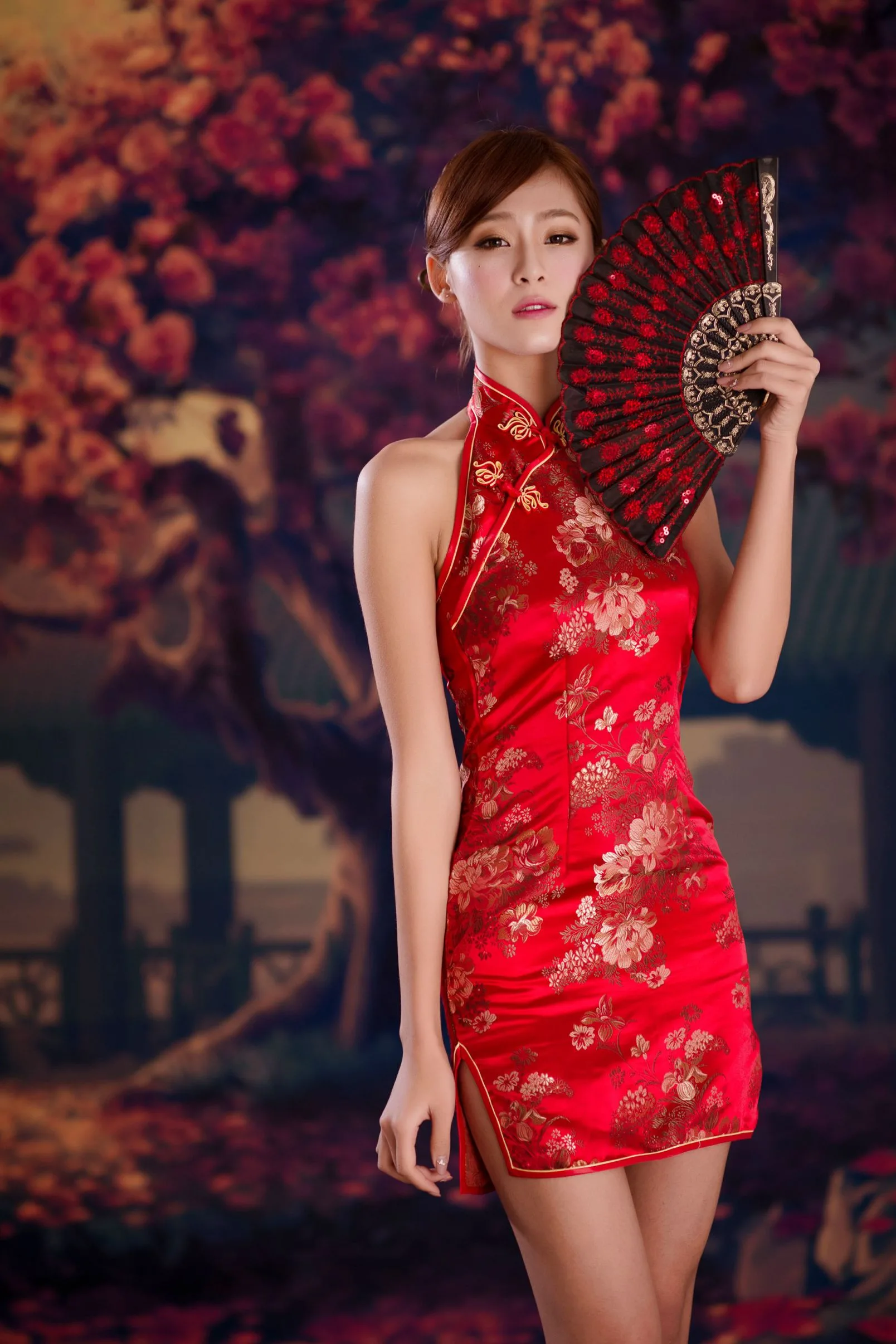 [Chương bổ sung BEAUTYLEG] Winnie Xiaoxue - Những bức ảnh gợi cảm và quyến rũ trong bộ sườn xám đỏ - 15