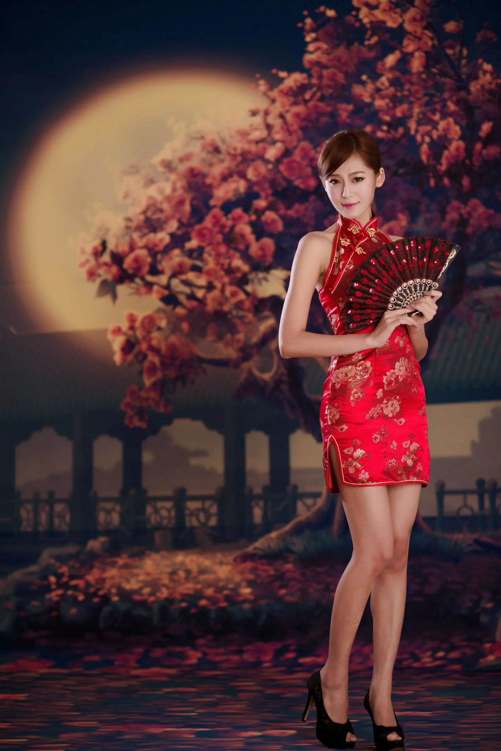 [Chương bổ sung BEAUTYLEG] Winnie Xiaoxue - Những bức ảnh gợi cảm và quyến rũ trong bộ sườn xám đỏ - 24